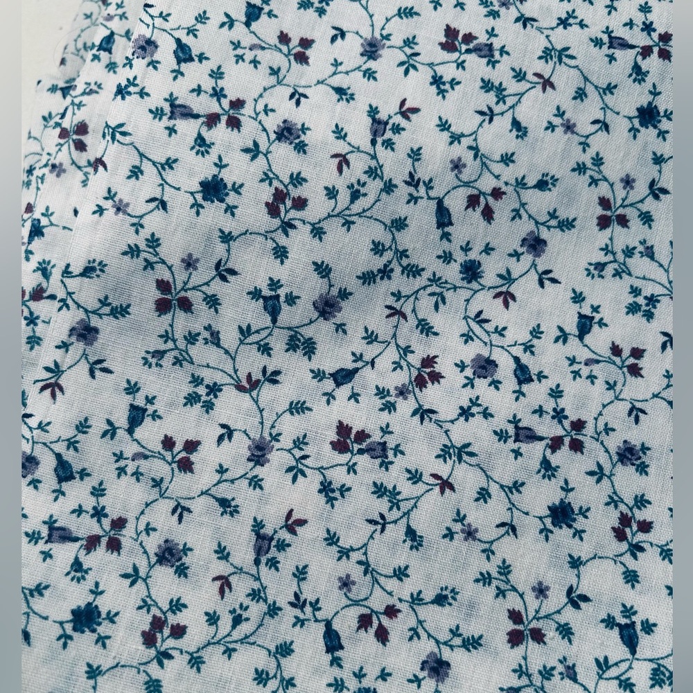 Vintage inspired 1920s minuet flower floral cotton fabric dress, 2 yards 8”